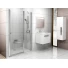 Drzwi-prysznicowe-dwuczesciowe-100x195-profil-bialy-szklo-transparent-Ravak-CHROME-58506