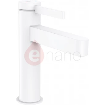 Bateria umywalkowa + korek klik-klak Hansgrohe FINORIS biała mat