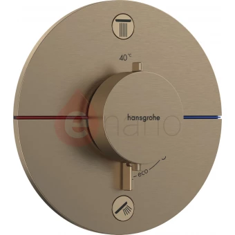 Bateria wannowo-natryskowa termostatyczna podtynkowa Hansgrohe SHOWERSELECT COMFORT S brąz szczotkowany