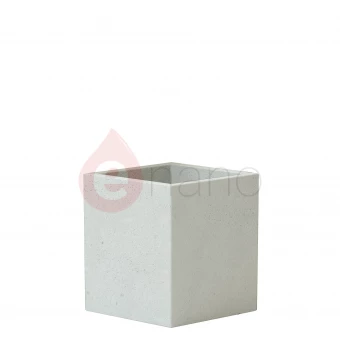 Donica betonowa 30x40x40 Slabb DIAMANTE biała