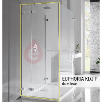 Drzwi prysznicowe FRONT 80x200 Radaway EUPHORIA KDJ, KDJ P lewe