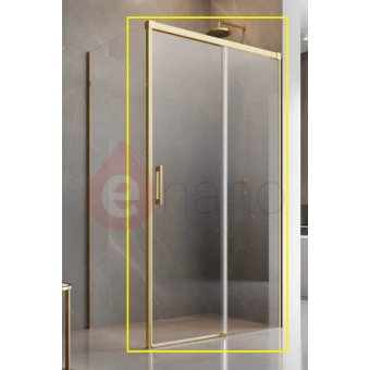 Drzwi prysznicowe 100cm Radaway IDEA KDJ prawe złote