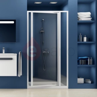 Drzwi prysznicowe 100x185 cm SDOP białe+pearl Ravak SUPERNOVA