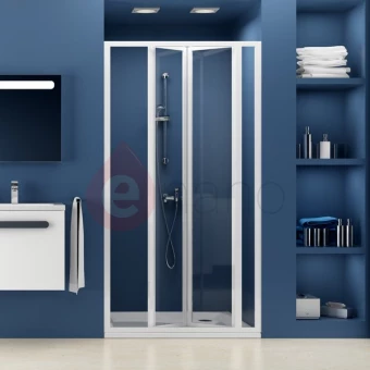 Drzwi prysznicowe 100x185 cm SDZ3 białe+grape Ravak SUPERNOVA