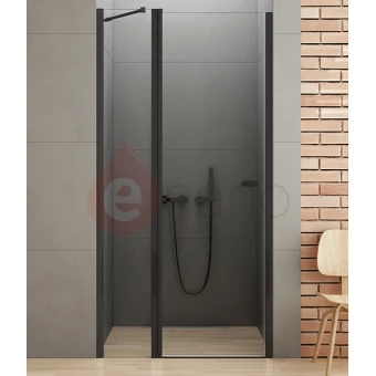 Drzwi prysznicowe 110x195 New Trendy NEW SOLEO BLACK