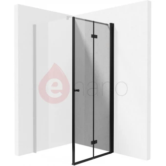 Drzwi prysznicowe 70 cm Deante KERRIA PLUS NERO czarny mat