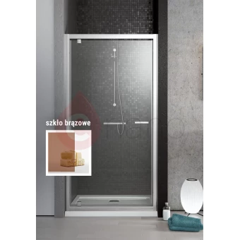 Drzwi prysznicowe 70x190 Radaway TWIST DW brązowe
