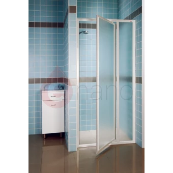 Drzwi prysznicowe SDOP-110 białe+transparent Ravak SUPERNOVA 03VD0100Z1