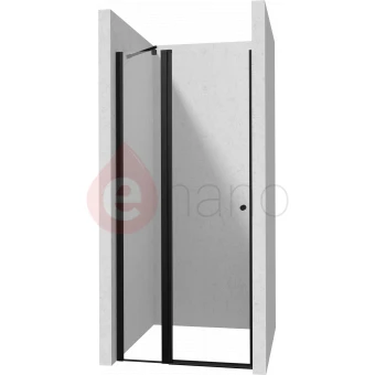 Drzwi prysznicowe do wnęki 100cm Deante KERRIA PLUS NERO pojedyncze drzwi uchylne czarny mat