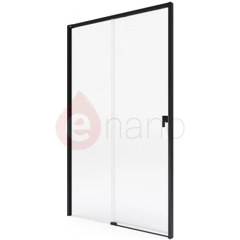 Drzwi prysznicowe przesuwne 100x200 Roca METROPOLIS-N czarne