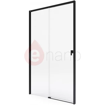 Drzwi prysznicowe przesuwne 120x200 Roca METROPOLIS-N czarne