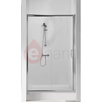 Drzwi prysznicowe przesuwne do wnęki 90x190 cm profil biały EW, szkło W0 Sanplast D2/TX5
