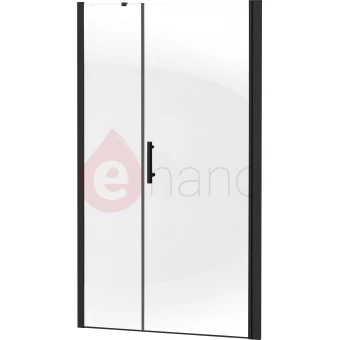 Drzwi prysznicowe wnękowe 110x200 Deante MOON NERO czarny mat