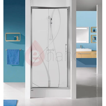 Drzwi prysznicowe przesuwne, D2/TX5-110-S biewW15 Sanplast
