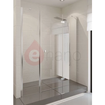 Drzwi wnękowe 115-118x190 cm szkło czyste New Trendy MODENA PLUS lewe