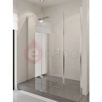 Drzwi wnękowe 120-123x190 cm szkło czyste New Trendy MODENA PLUS prawe