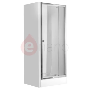 Drzwi wnękowe 78-90 cm, profil chrom błyszczący, szkło transparentne Deante ZOOM KTA 411D