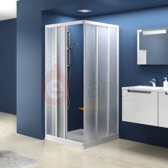 Element kabiny prysznicowej kwadratowej ASRV3-80 Ravak SUPERNOVA białej+pearl