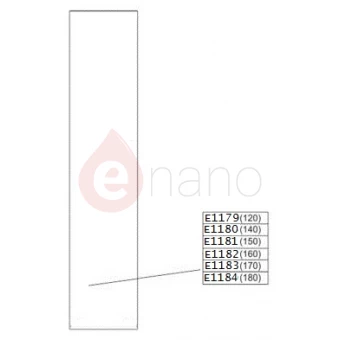 Element ruchomy do drzwi przesuwnych D4/VE 160 cm, szkło hartowane Sanplast VERA 660-E1182