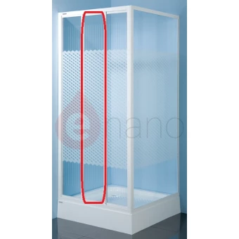 Element ruchomy środkowy do kabiny kwadratowej 90 cm, szkło hartowane Sanplast CLASSIC