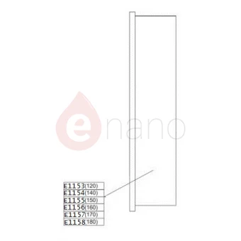 Element stały do drzwi przesuwnych D4/VE 120 cm, szkło hartowane Sanplast VERA 660-E1153