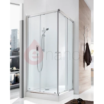 Kabina prysznicowa kwadratowa 90x185 cm szkło transparentne 6 mm Roca CITY-N SQUARE
