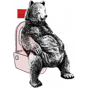 Kubek Enano z niedźwiedziem na toalecie