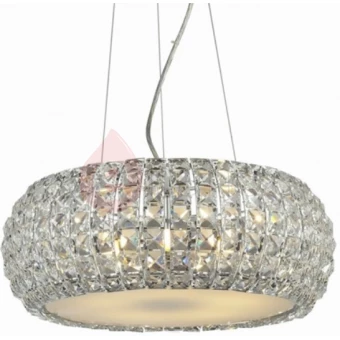 Lampa wisząca + LED Azzardo SOPHIA 5-punktowa chrom / kryształ