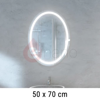 Lustro LED owalne 50x70 MCJ ELIPSO R