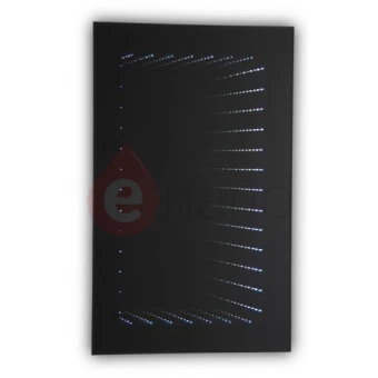Lustro prostokątne 50x80 cm z efektem głębi, diody LED ETAP LP-3 50x80 Diody LED czarne
