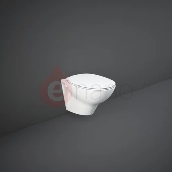 Miska WC bez kołnierza + deska slim wolnoopadająca RAK Ceramics MORNING