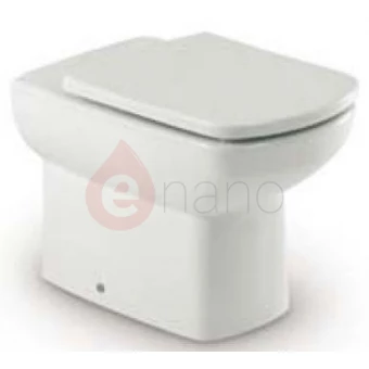 Miska WC stojąca 55,5x35,5 cm z odpływem poziomym Roca DAMA SENSO COMPACTO A34751700M Maxi Clean