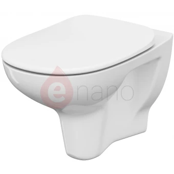 Miska WC wisząca 35,5x36,5x52,8 Cleanon + deska WC wolnoopadająca Cersanit ARTECO