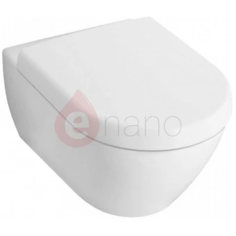 Miska WC wisząca 48x35,5 Ceramic Plus + deska wolnoopadająca Villeroy&Boch SUBWAY 2.0