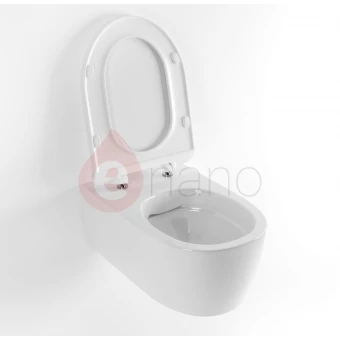 Miska WC wisząca 48x36,5 cm bezrantowa z deską wolnoopadająca Excellent / Axel DOTO PURE RIM