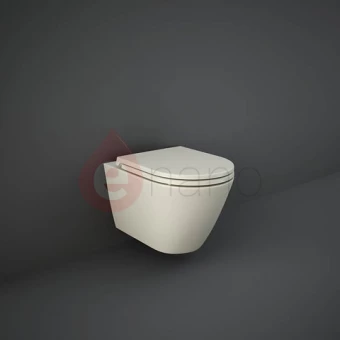 Miska WC wisząca 52x36 bez kołnierza RAK Ceramics FEELING beż mat
