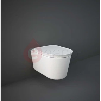 Miska WC wisząca bez kołnierza 56x36,3 RAK Ceramics VALET biała mat