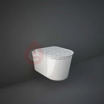 Miska WC wisząca bez kołnierza 56x36,3 RAK Ceramics VALET biała połysk
