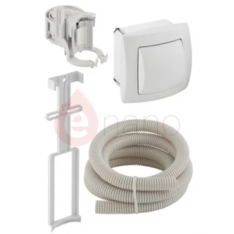 Pneumatyczny przycisk uruchamiający WC podtynkowy, pojedynczy, ręczny Geberit 115.991.11.1 biały alpin