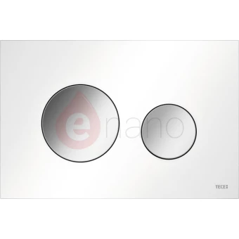 Przycisk spłukujący do WC z tworzywa TECEloop przyciski białe mat