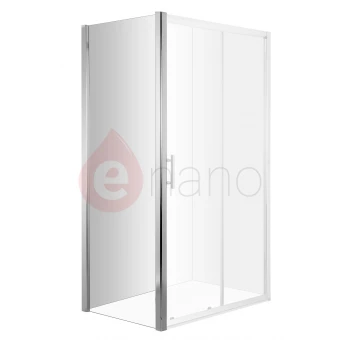 Ścianka boczna 90x200 cm profil chrom, szkło transparentne Deante CYNIA