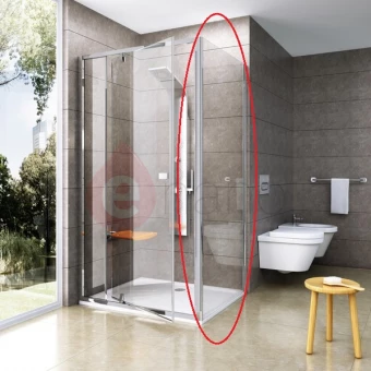 Ścianka prysznicowa PPS-100 satyna+transparent Ravak PIVOT