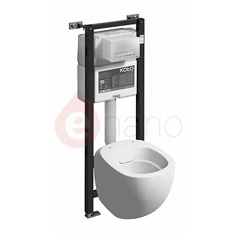 Zestaw EGO: miska WC wisząca Rimfree z systemem Smart Fresh + stelaż Technic GT Koło EGO 99389-900 REFLEX