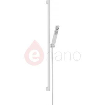 Zestaw prysznicowy na drążku 90 cm Ecosmart Hansgrohe PULSIFY E biały mat